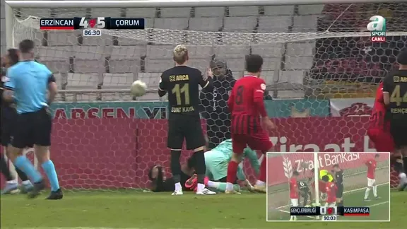 Erzincan Çorum maçında 9. gol!