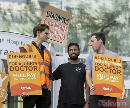 İngiltere’de sağlık sistemi krizi alarm veriyor! Doktorlar bu yıl beşinci kez greve gitti