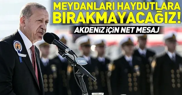 Başkan Erdoğan'dan TCG Burgazada’nın teslim töreninde önemli açıklamalar