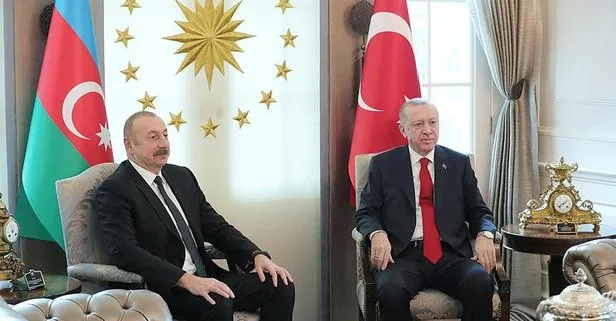 Başkan Erdoğan, Azerbaycan Cumhurbaşkanı Aliyev ile bir araya geldi! Rusya-Ukrayna savaşı ve enerji güvenliği...