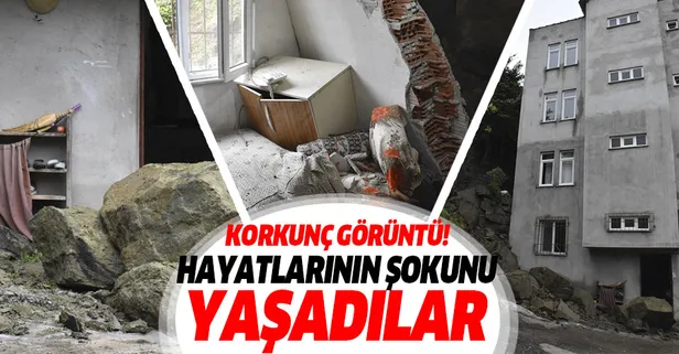Ordu’da kaya parçaları evin üzerine düştü
