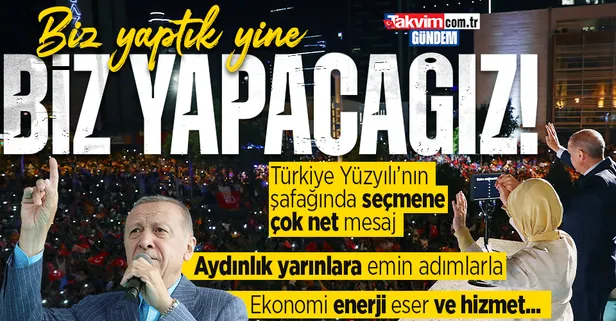 Propaganda konuşması yayınlandı! Başkan Erdoğan'dan 'Türkiye Yüzyılı' vurgulu ikinci tur mesajı: Aydınlık geleceğe kapı aralayacaksınız