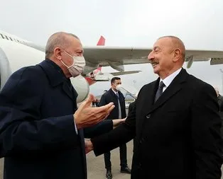 Aliyev, Erdoğan’ı törenle karşıladı