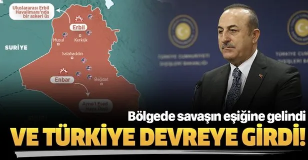 Son dakika: Türkiye gerginliğin azaltılması için devrede! Çavuşoğlu yarın Irak’a gidecek