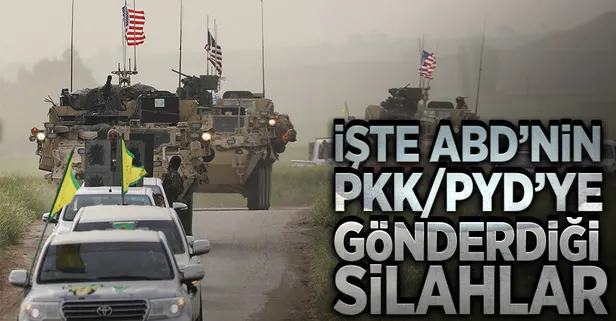 İşte ABD'nin teröristlere verdiği silahlar