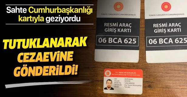 Sahte Cumhurbaskanligi Resmi Arac Giris Karti Yla Gezen Supheli Tutuklandi Takvim