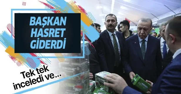 Başkan Erdoğan, 11. Rize Tanıtım Günleri stantlarını ziyaret etti