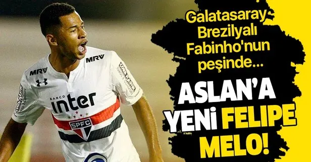 Aslan’a yeni Melo! Galatasaray Brezilyalı Fabinho’nun peşinde...