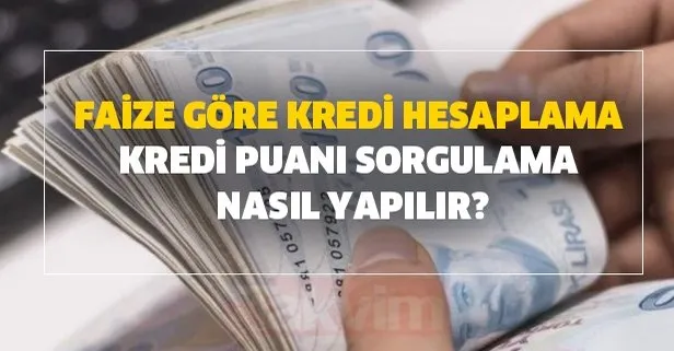 Faize Gore Kredi Hesaplama Ve Kredi Puani Sorgulama Nasil Yapilir 0 64 Kredi Sartlari Ve Basvuru Evraklari Nelerdir Takvim