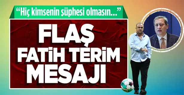 Son dakika: Galatasaray Başkanı Burak Elmas’tan Fatih Terim mesajı: Verdiğimiz sözleri yerine getireceğiz