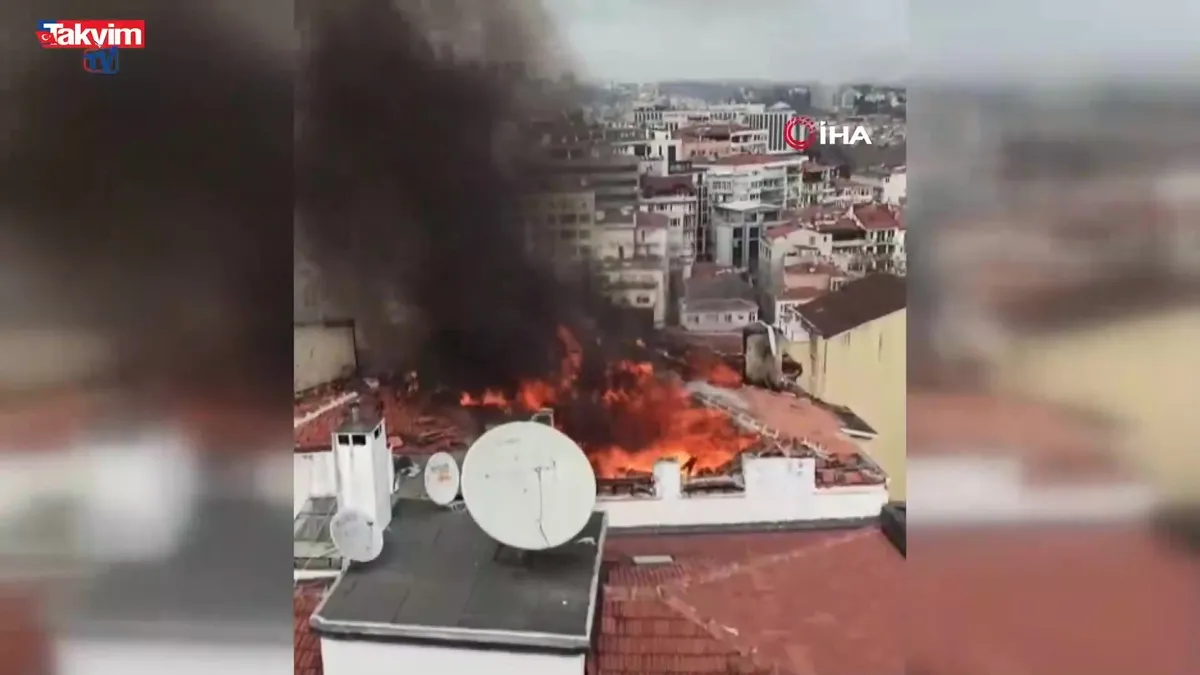 Beyoğlu'nda yangın!