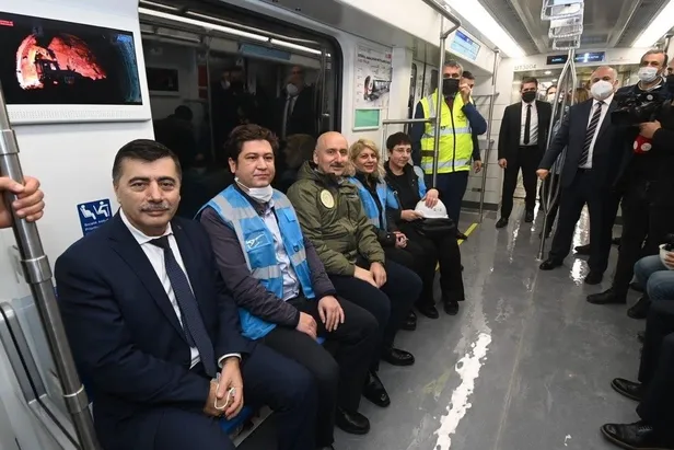 İstanbul Havalimanı metrosuna kavuşuyor! İstanbul Havalimanı-Gayrettepe Metro Hattı'nda test sürüşü yapıldı-7