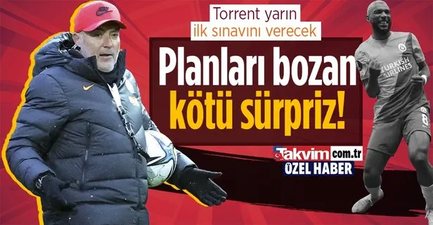 Galatasaray’ın yeni teknik direktörü Domenec Torrent ilk sınavına çıkıyor! Babel’in son antrenmanda sakatlanması planları bozdu