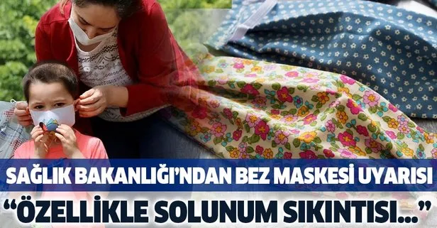 Sağlık Bakanlığı'ndan maske uyarısı!