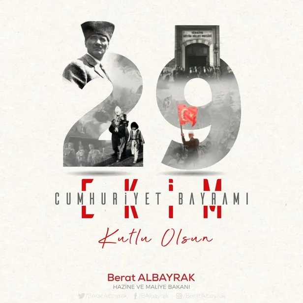 Son dakika: Bakan Albayrak'tan 29 Ekim Cumhuriyet Bayramı mesajı-2