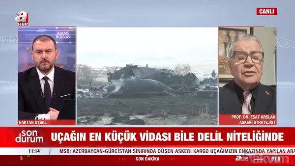 A Haber Canlı Yayına Konuk Olan Askeri Stratejist Prof. Dr. Esat Arslan, Uçuş Anında Tüm Verileri Kaydeden Kara Kutu Hakkında Bilgiler Verdi. Kaza Sonrasında...