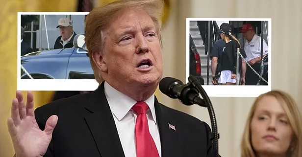 Günlerdir ortada yoktu! Trump "öldü" iddialarının ardından ilk kez kamuoyu önüne çıktı: Ölüm haberlerim yanlış ve sahtedir