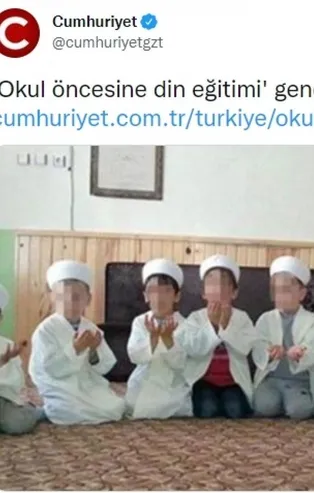 Çocuklara din eğitimi Cumhuriyet gazetesinin alerjisini tetikledi