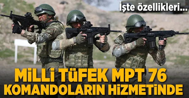 Milli tüfek komandoların hizmetinde