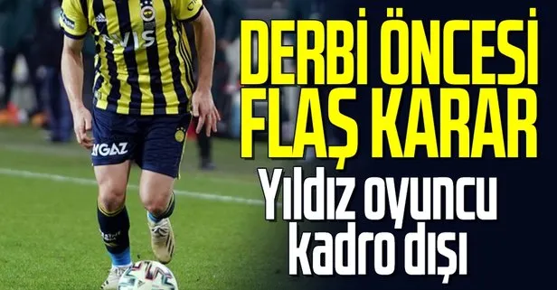 Son dakika Fenerbahçe haberleri... Erol Bulut’tan Trabzonspor maçı öncesi flaş karar! Caner Erkin kadroya alınmadı