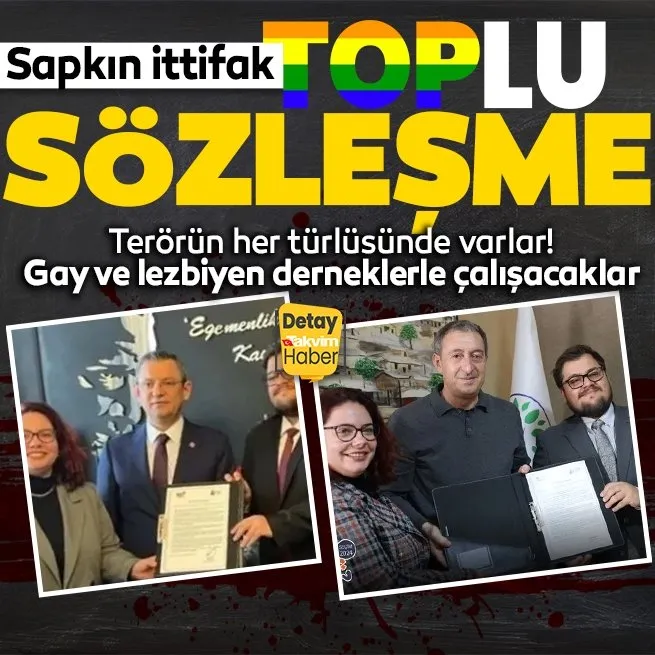 Sapkın ittifak! CHP Genel Başkanı Özgür Özel ve DEM Parti Eş Başkanı Tuncer Bakırhandan LGBTlilere destek sözü!