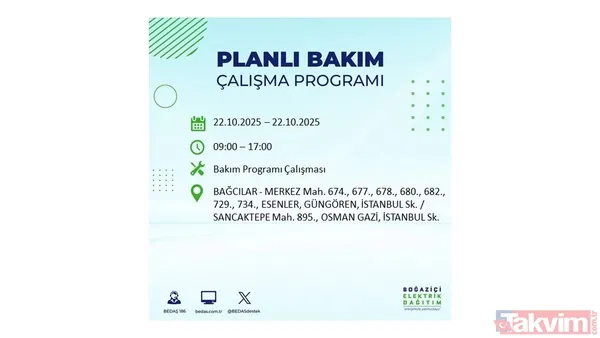 İstanbul elektrik kesintisi: 23 ilçe için saat verildi! BEDAŞ duyurdu - 10