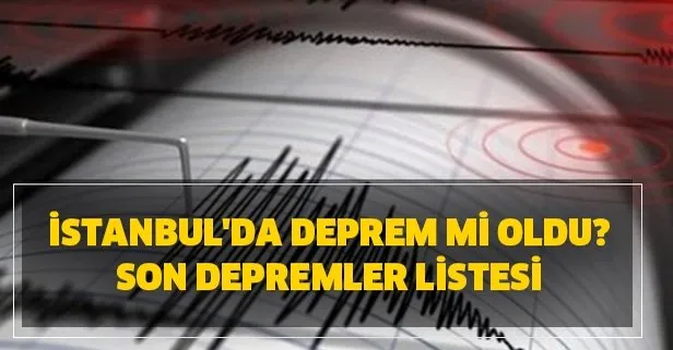 Istanbul Deprem Siddeti Kac Istanbul Da Deprem Mi Oldu Son Depremler Listesi Afad Kandilli Rasathanesi Takvim