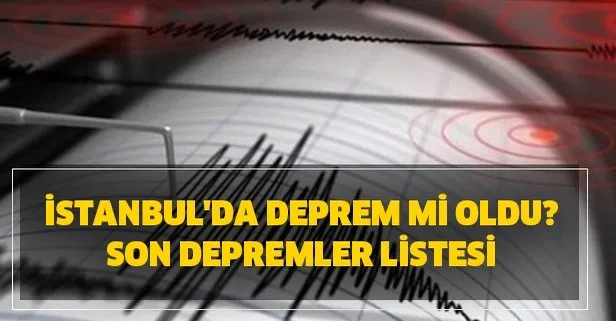 İstanbul deprem şiddeti kaç! İstanbul’da deprem mi oldu?