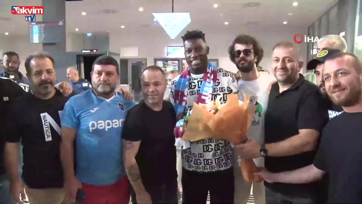 Andre Onana Trabzon’da coşkuyla karşılandı