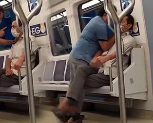 Ankara Metrosu’nda akılalmaz olay! Sosyal medyada polemik konusu oldu