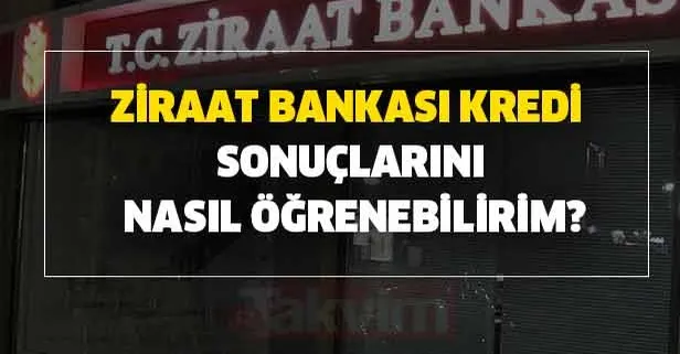 Ziraat Bankası kredi başvurusu yapan kişiler için başvuru sonucu sorgulama linki yayımlandı