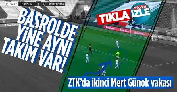 ZTK’da 2. Mert Günok vakası! Giresunspor-Ankara Demirspor maçında akıllara Beşiktaş karşılaşması geldi