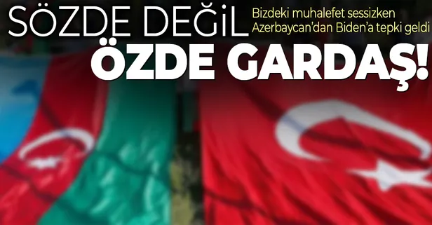 Biden'ın "soykırım" sözlerine Azerbaycan'dan flaş tepki! Sözde değil özde "Gardaş"