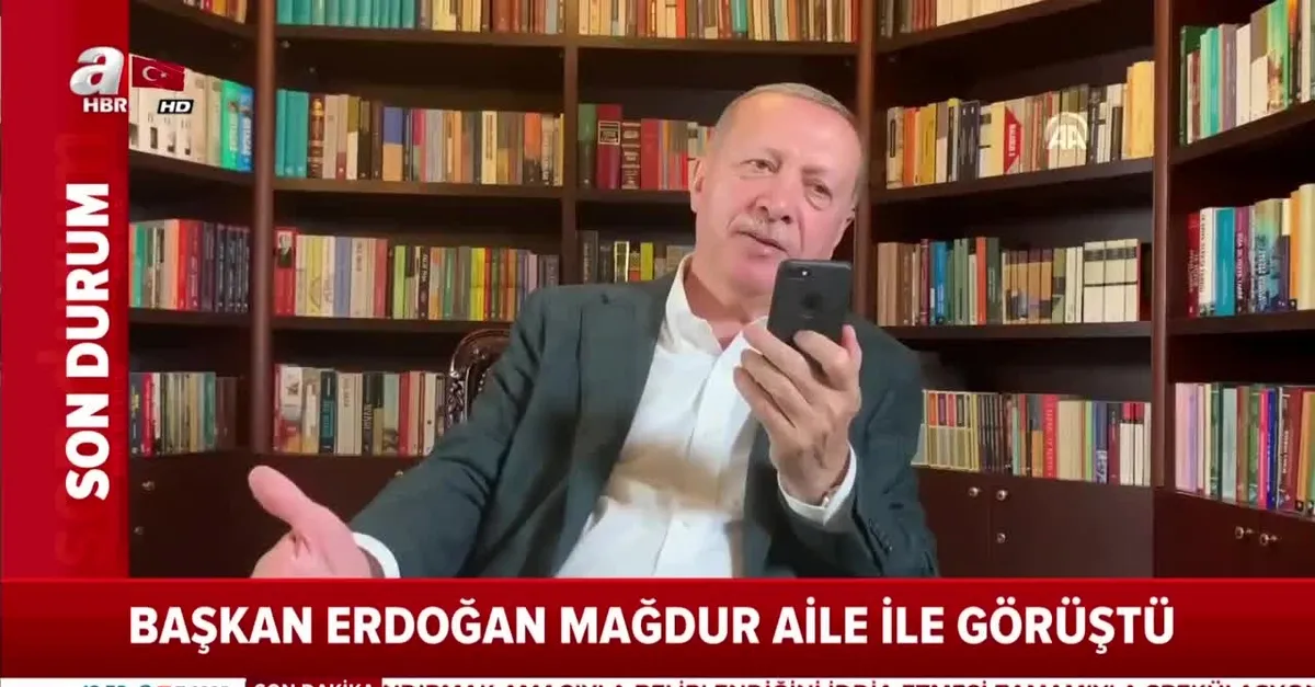 Başkan Erdoğan, koyunları telef olan mağdur aile ile telefonda görüştü