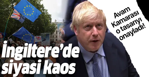 İngiltere'de siyasi kaos! Avam Kamarası anlaşmasız Brexit'i önleyecek tasarıyı onayladı