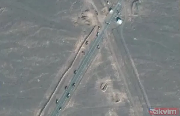 İran'ın Fordo operasyonu uydu kamerasında! ABD vurmadan iki gün önce olağandışı kamyon trafiği... Uranyumu naklettiler - 5