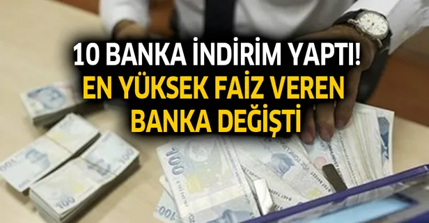 Mevduat faiz oranları düştü! Burganbank, Finansbank ve Denizbank...
