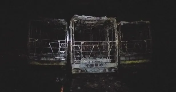 Tekirdağ'da 3 halk otobüsü kül oldu!