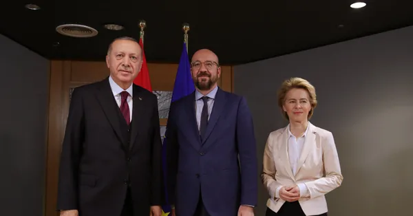 Başkan Erdoğan, AB Konsey Başkanı Michel ve AB Komisyonu Başkanı Leyen ile görüştü