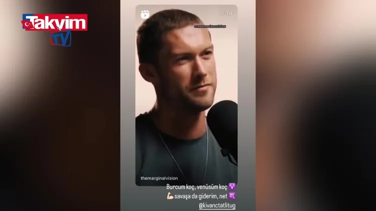 Başak Dizer biricik eşi Kıvanç Tatlıtuğ etiketleyip bir video paylaştı: ’’Savaşa giderim, net’’