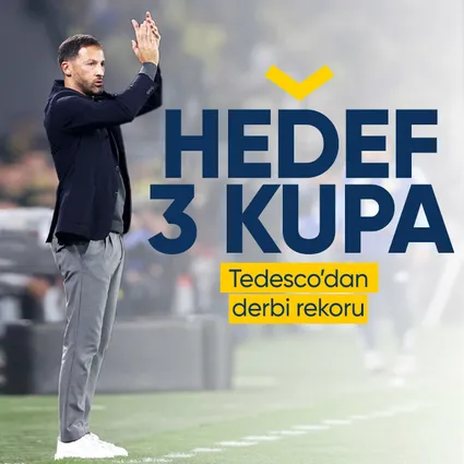 Tedesco’nun Fenerbahçe’sinden derbi rekoru
