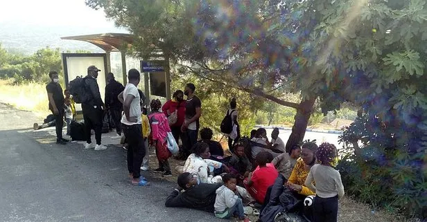 İzmir’de çoğunluğu siyahi olan 42 sığınmacı, Avrupa’ya gitmek isterken yakalandı