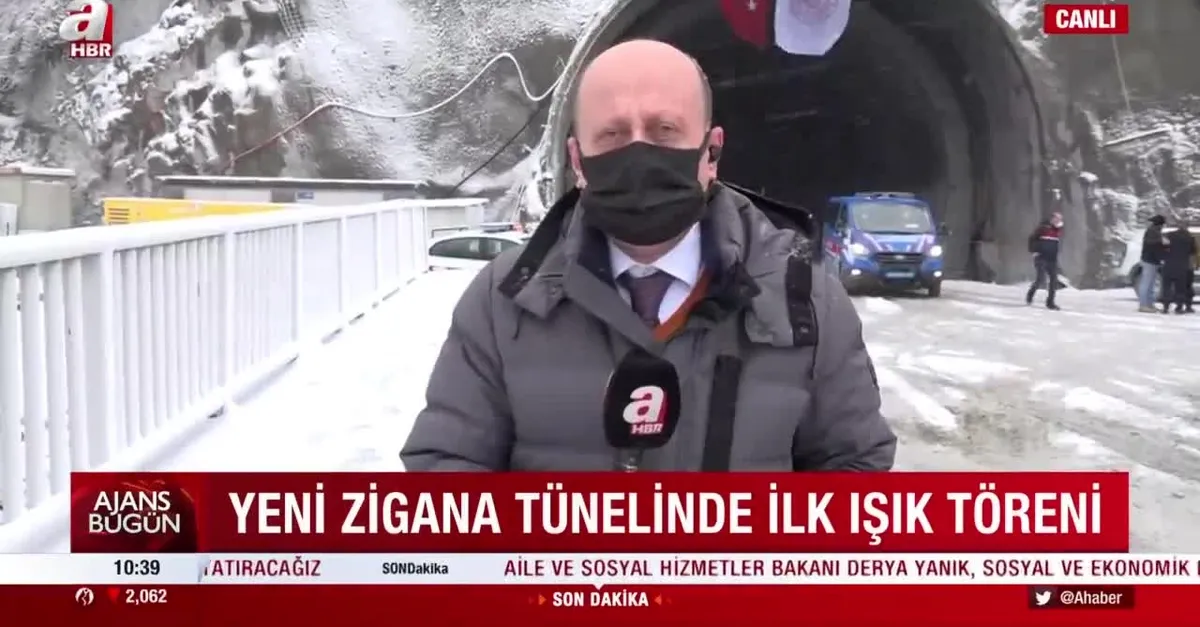 Yeni Zigana Tüneli’nde ilk ışık töreni!