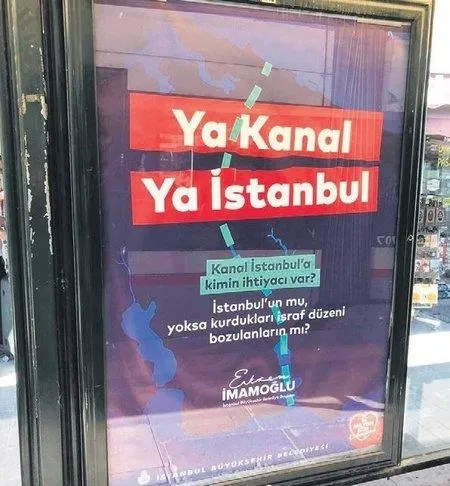 CHP'li İBB'nin Kanal İstanbul aleyhindeki tepki çeken afişleriyle ilgili karar-1