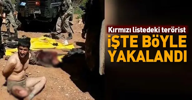 Kırmızı listedeki terörist böyle yakalandı!