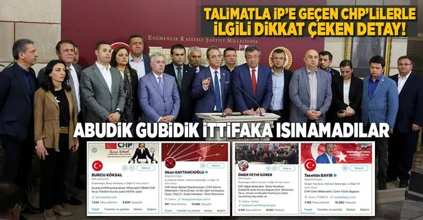 Talimatla parti değiştiren CHP’li vekillerin sosyal medya hesapları dikkat çekiyor