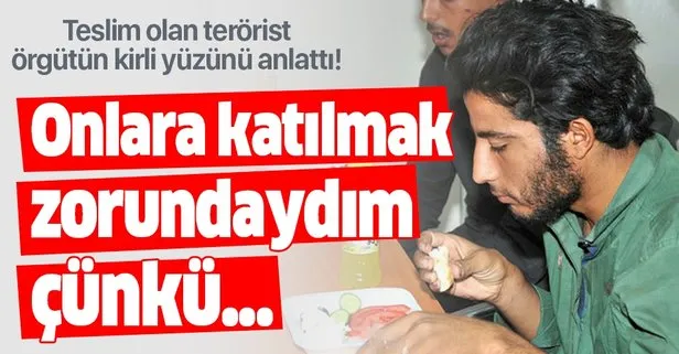 Barış Pınarı Harekatı’nda teslim olan terörist örgütün kirli yüzünü böyle anlattı!