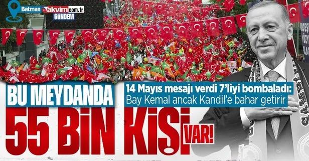 Başkan Erdoğan’dan AK Parti Batman mitinginde önemli açıklamalar