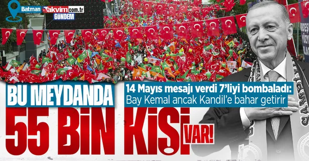 Başkan Erdoğan'dan AK Parti Batman mitinginde önemli açıklamalar