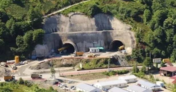 Rize’de 70 yıllık rüya gerçek oldu! Salarha Tüneli’nin ilk tüpü hizmete açıldı